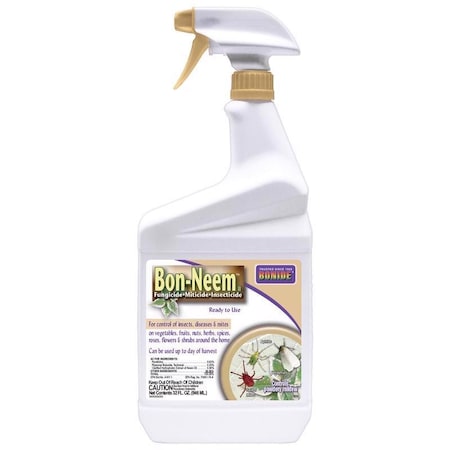 Bonide Products Bonide Bon-Neem II Organic 3 in 1 Garden Insect Spray Liquid 32 oz 025